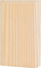 Waddell BTB35 Trim Block Moulding, 6 in L, 3-3/4 in W, 1 in Thick, Pine Wood